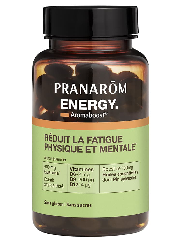 Pranarôm Aromaboost Energy Fatigue Physique et Mentale 60 Capsules